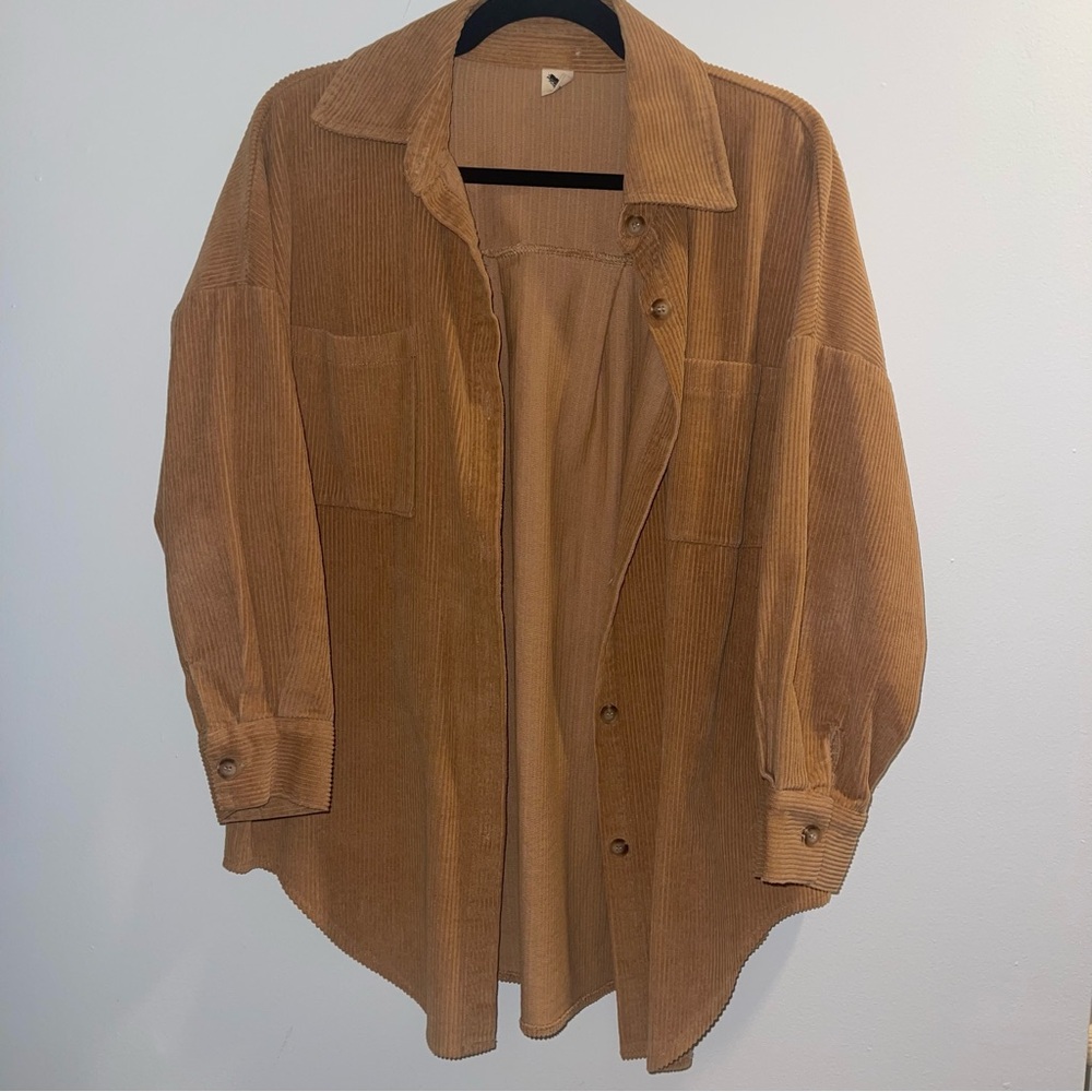 Tan Corduroy Women's Jacket